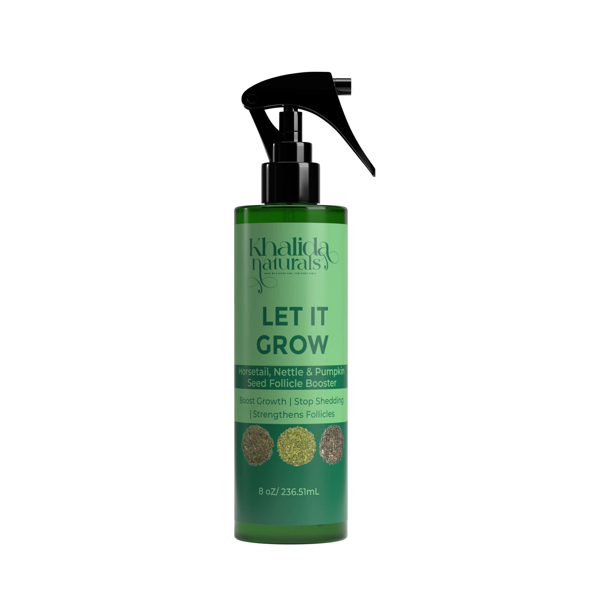 Let It Grow: Horsetail, Nettle & Pumpkin Seed Follicle Booster KhalidaNaturals