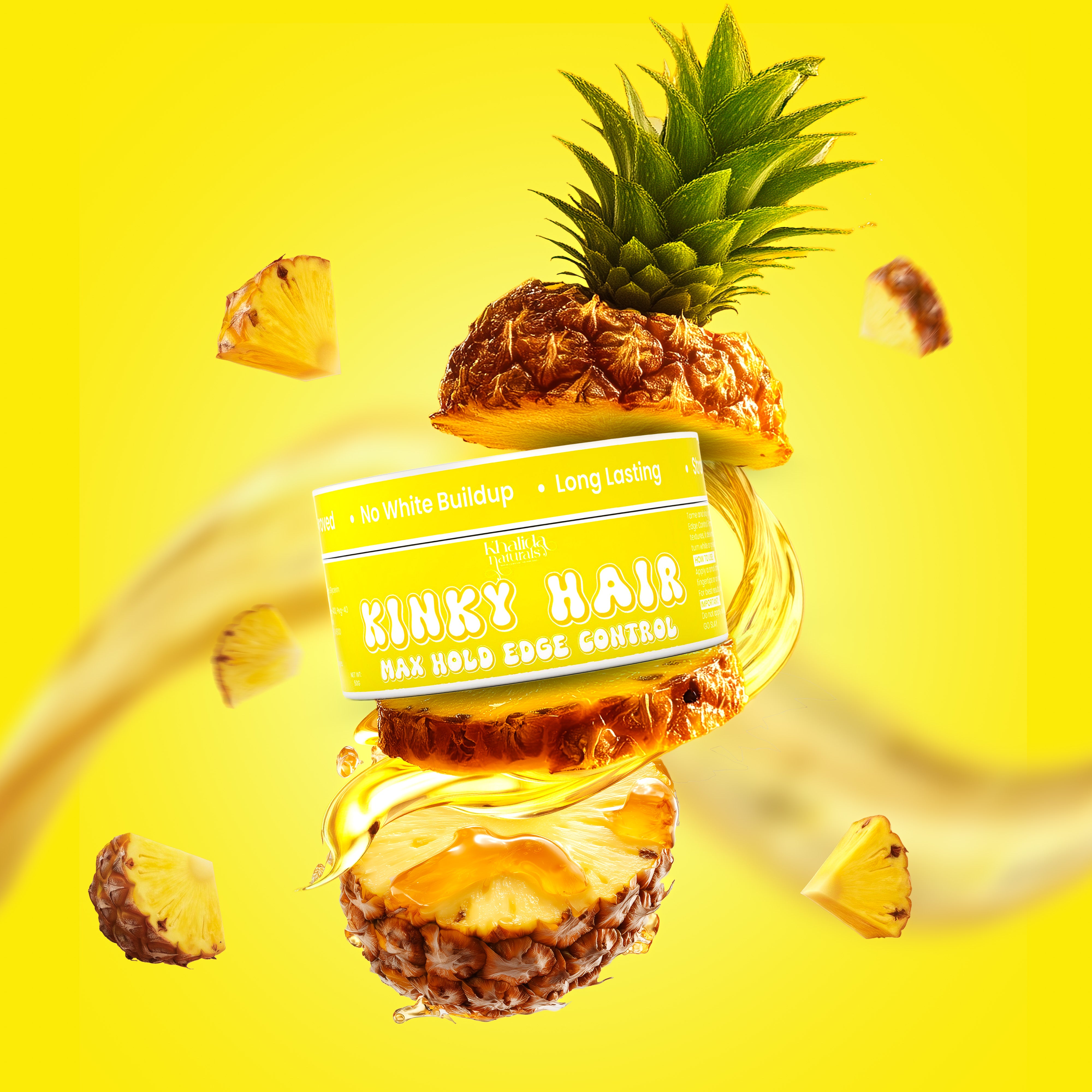 KINKY HAIR- Max Hold Edge Control- Pineapple Pop