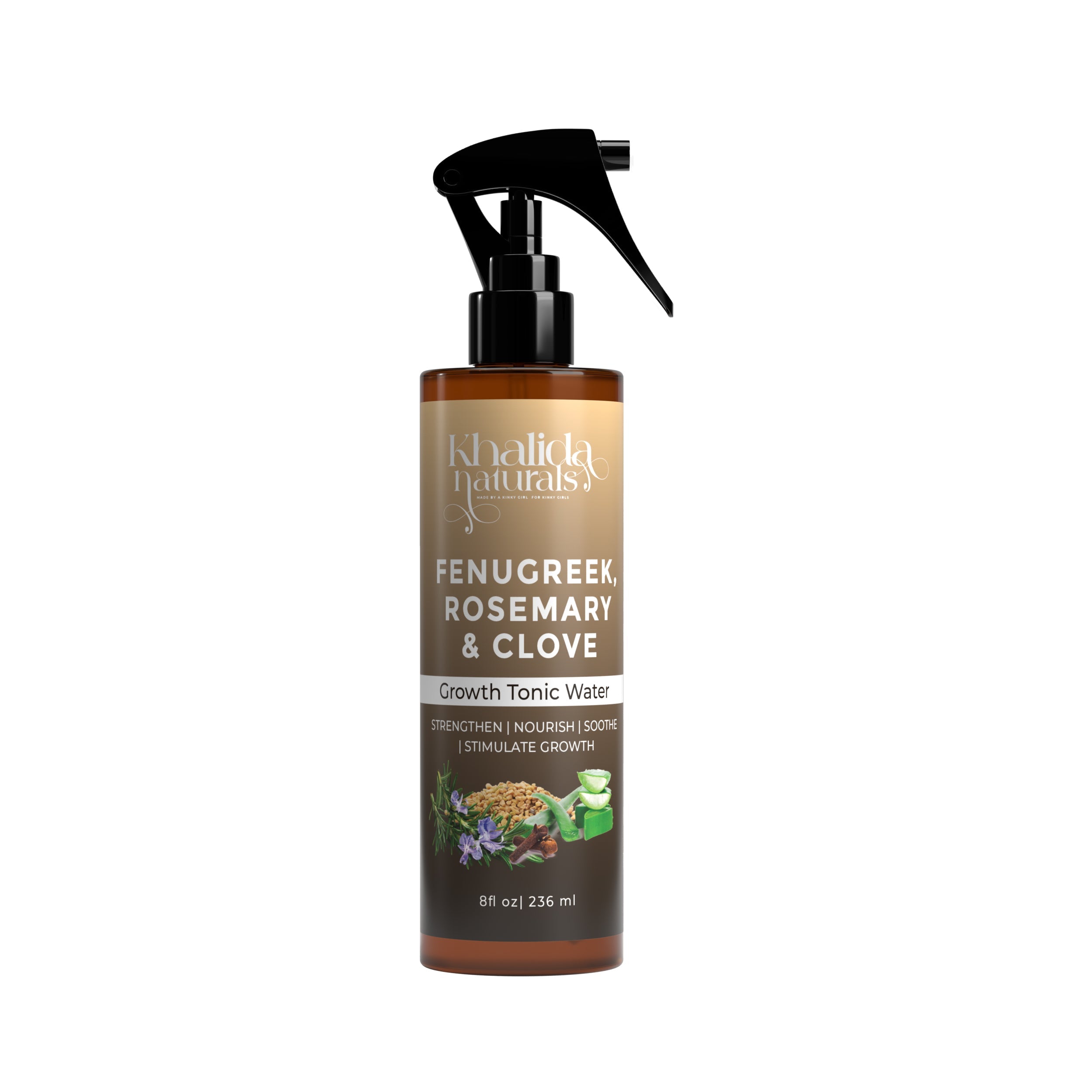 Fenugreek, Rosemary & Clove Growth Tonic KhalidaNaturals