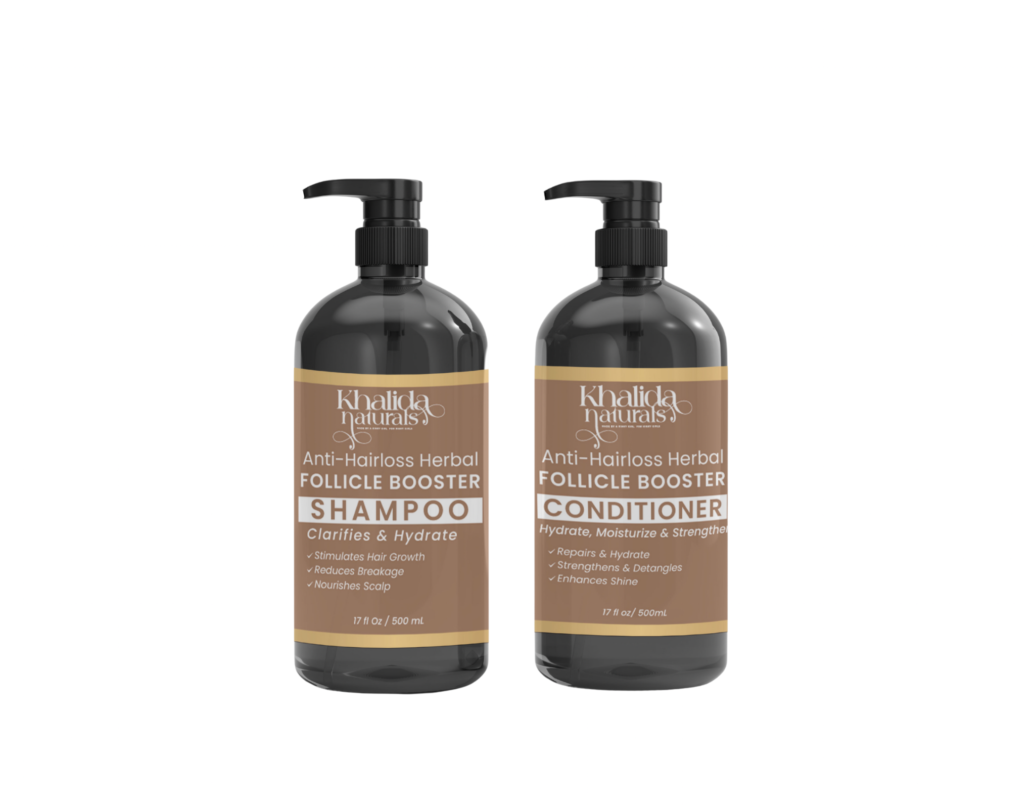 Anti Hair Loss Herbal Follicles Booster Shampoo & Conditioner