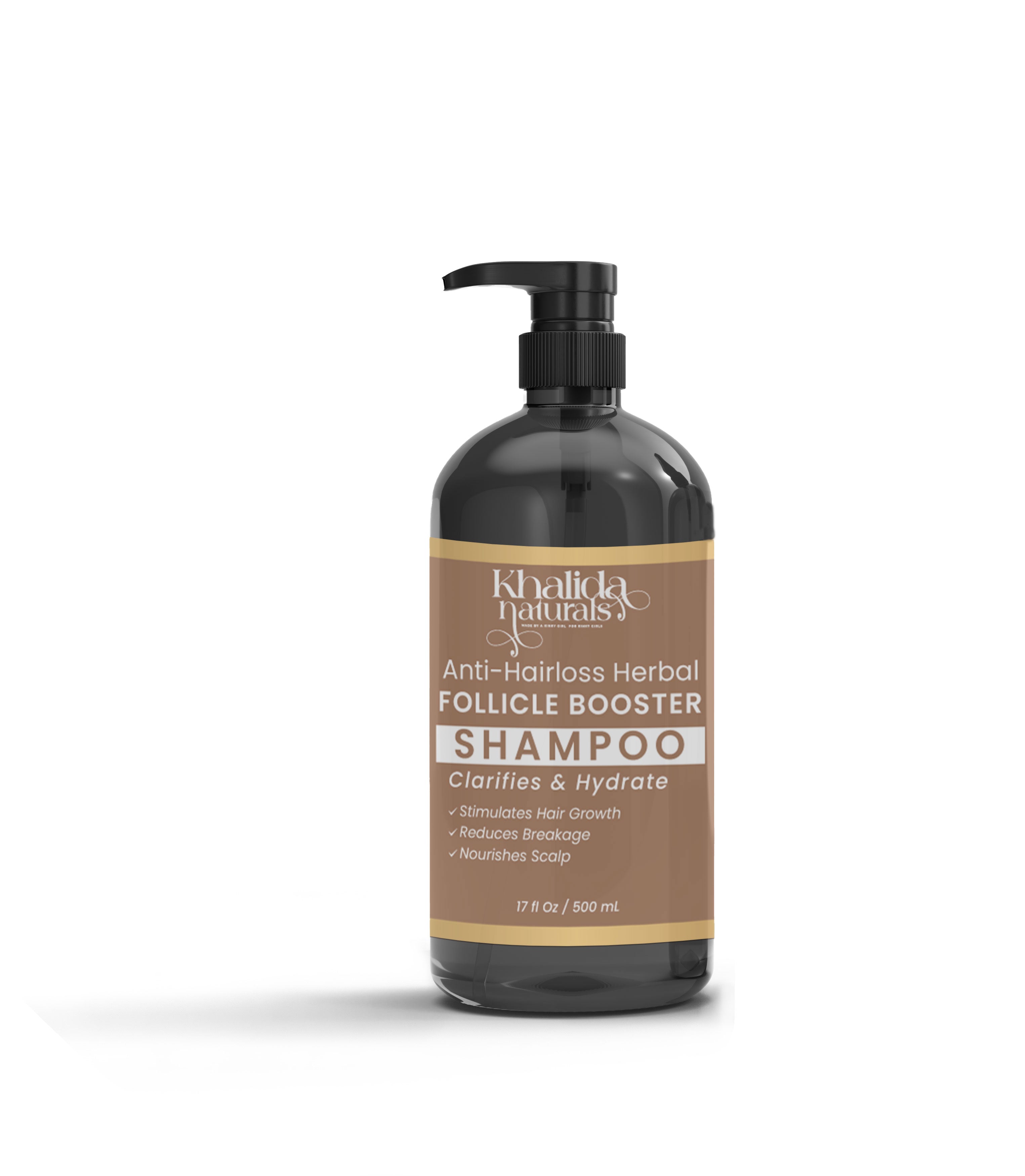 Anti Hair Loss Herbal Follicles Booster Hydrating Shampoo KhalidaNaturals