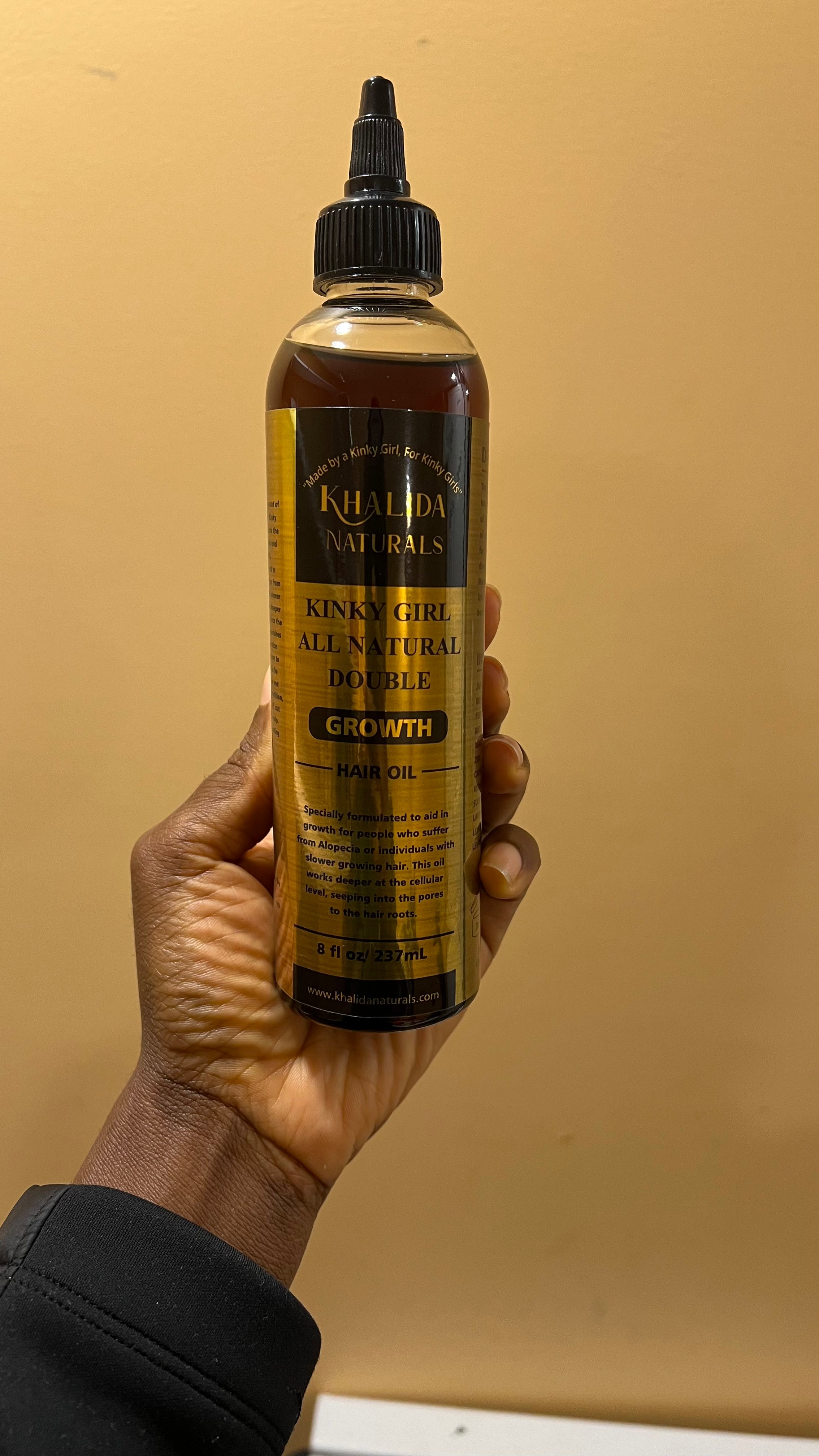 Rosemary + Cayenne Pepper Hair & Beard Growth Oil KhalidaNaturals