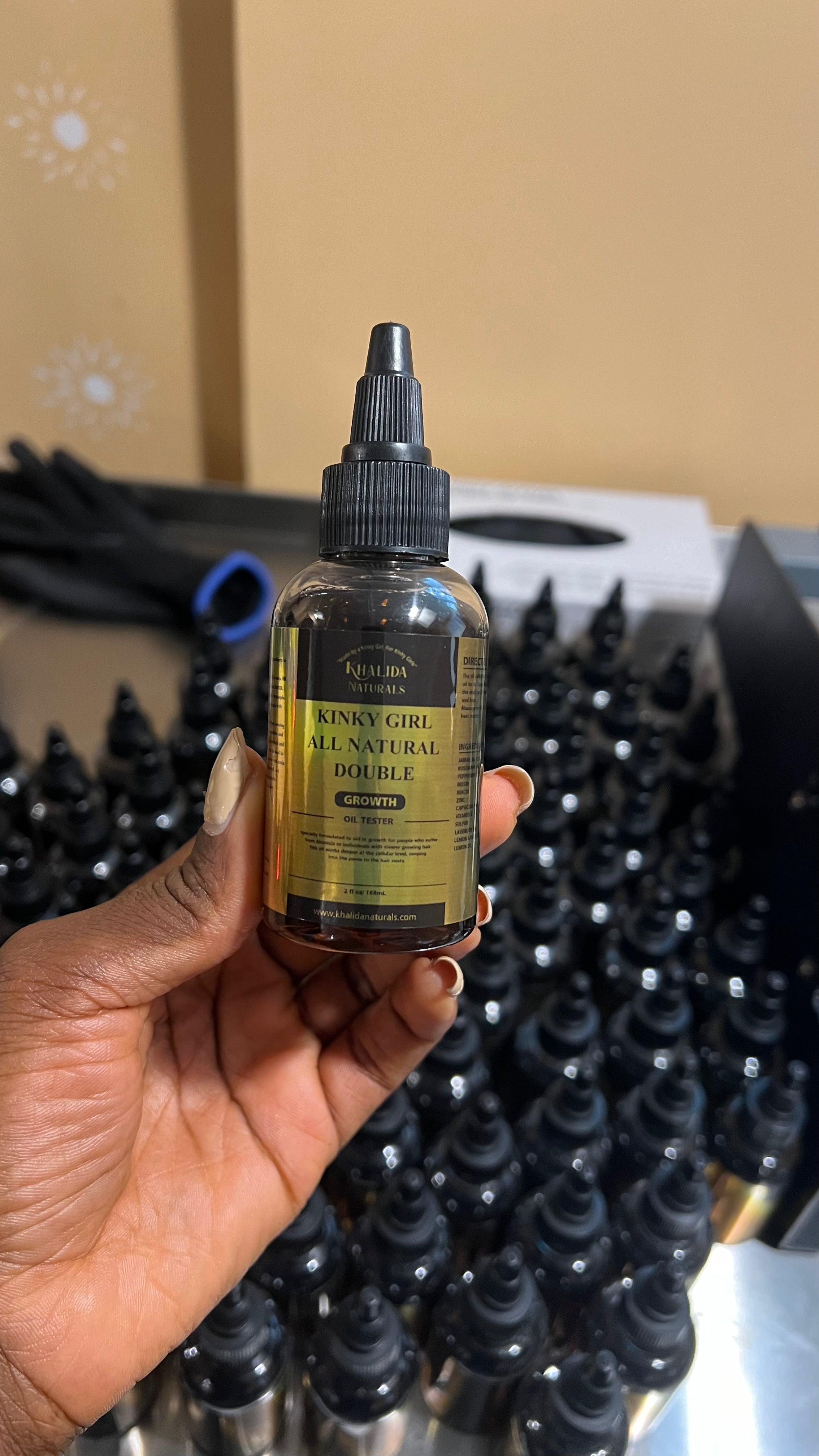 Rosemary + Cayenne Pepper Hair & Beard Growth Oil KhalidaNaturals
