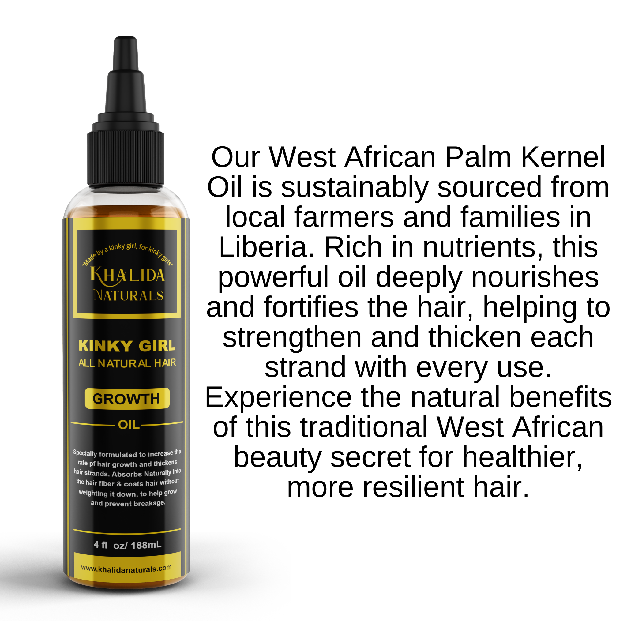 Kinky Hair Growth Oil(West African Batana Oil) KhalidaNaturals