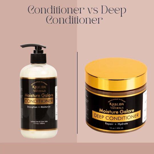 Deep Conditioner vs Conditioner KhalidaNaturals