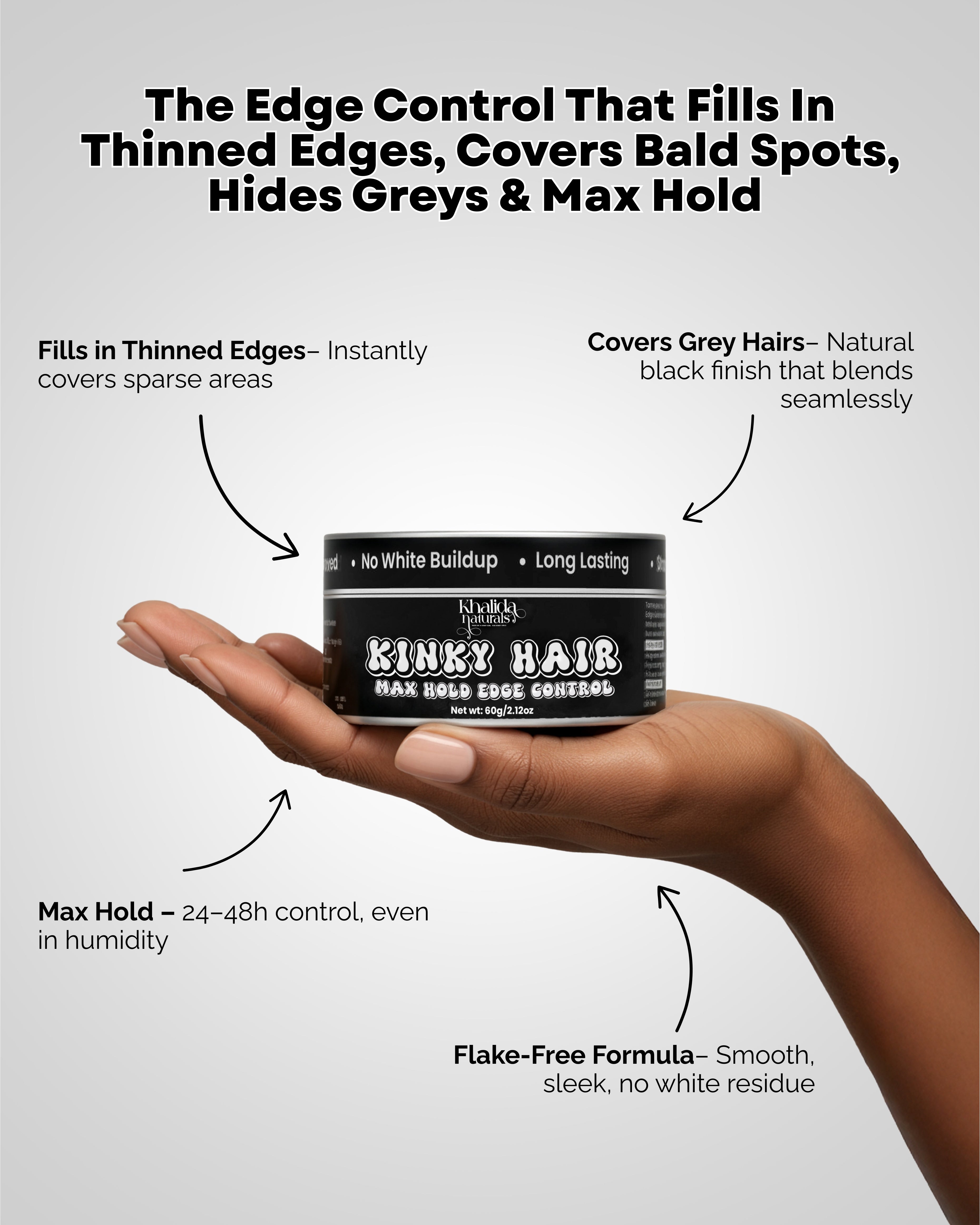 Kinky Hair Edge Control- Fill It In KhalidaNaturals