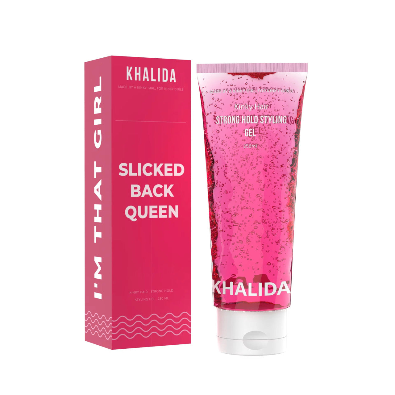 Kinky Hair Strong Hold Styling Gel KhalidaNaturals